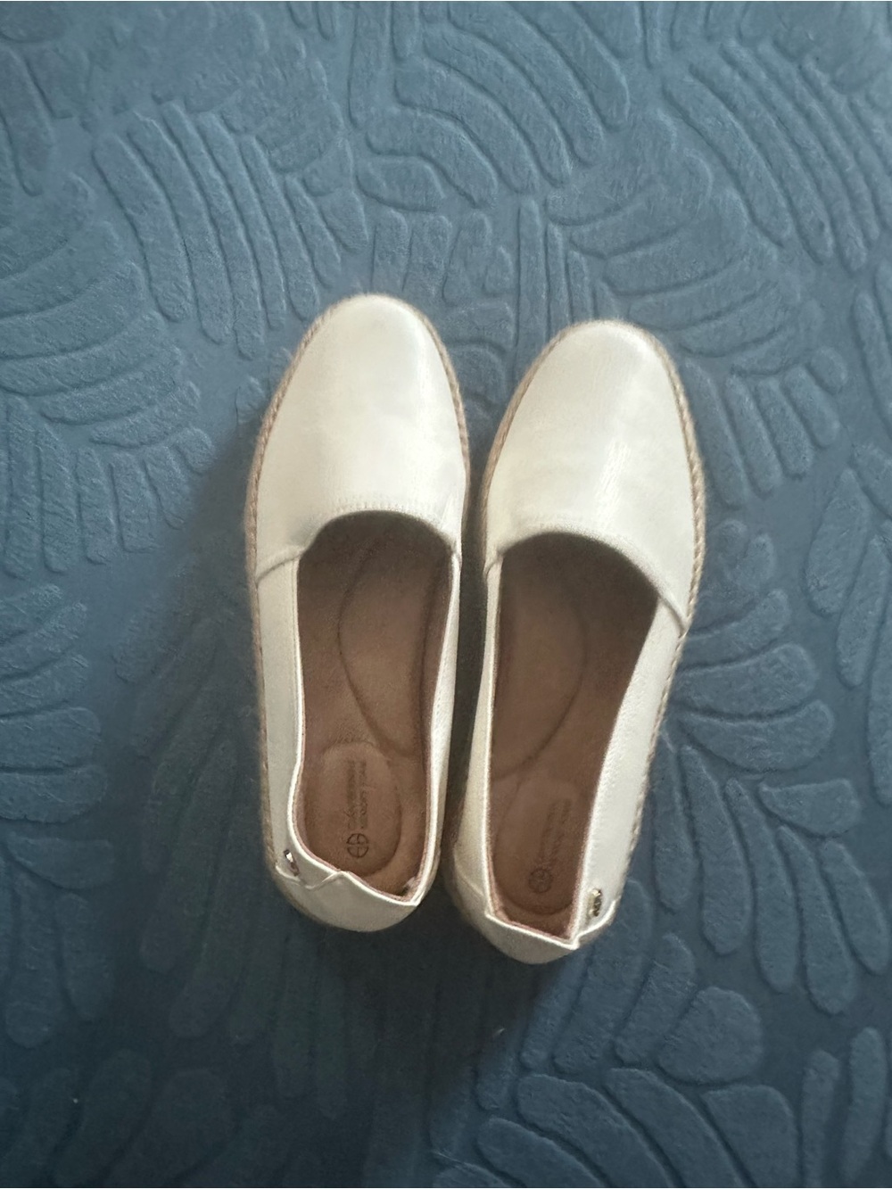 Giani Bernini Cream Espadrille Slip-On Flats